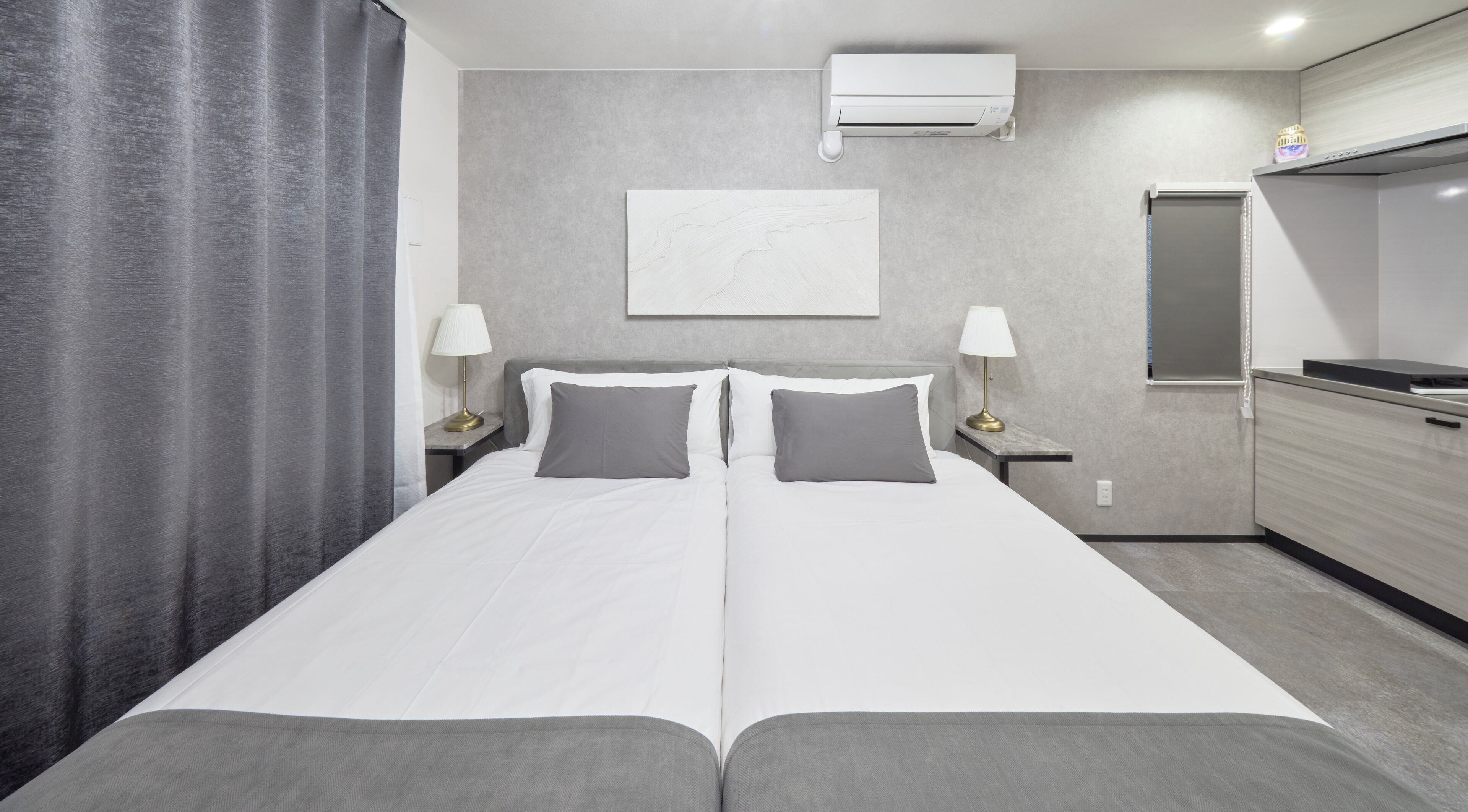 Deluxe Twin Room, Non Smoking | Peralatan tempat tidur hipoalergenik, gebar bulu kapas 