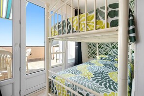 1 bedroom, iron/ironing board, bed sheets