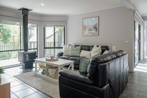 Smart-tv och eldstad