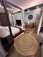 Luxury Suite, Balcony, Beach View | In-room safe, blackout drapes, soundproofing, free WiFi