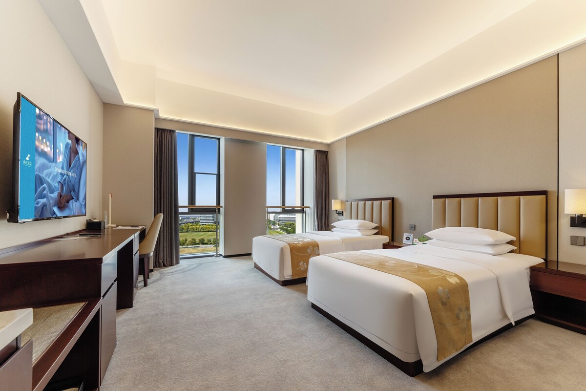 Business Twin Room | Down comforters, desk, laptop workspace, WiFi (free)