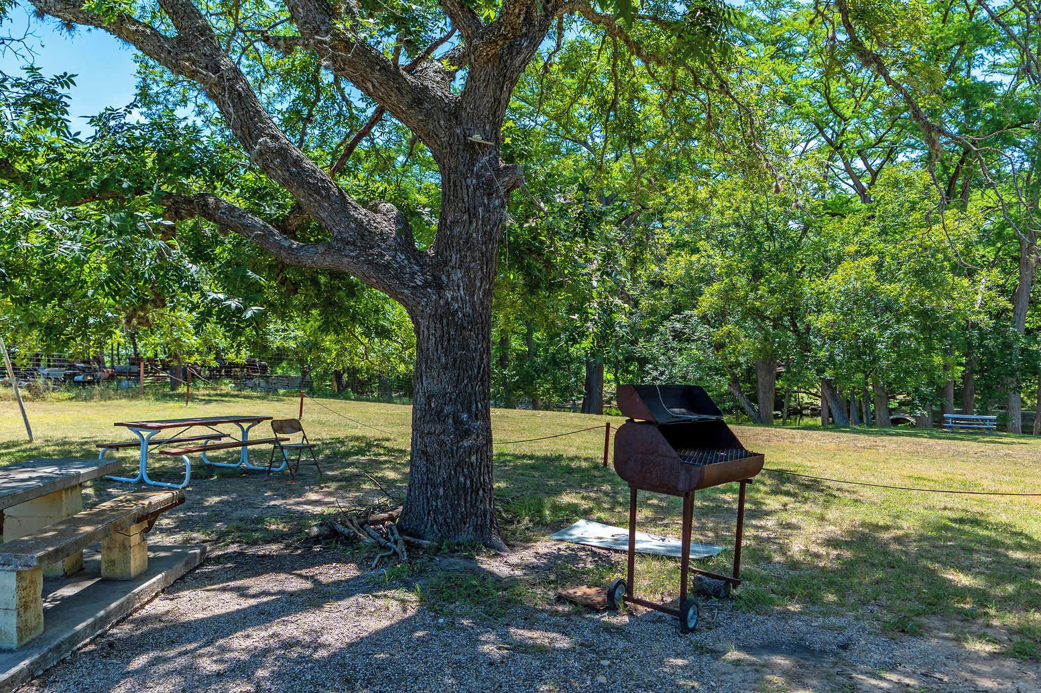 屋外ダイニングエリア