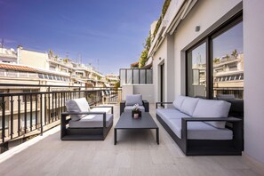 클래식 펜트하우스, 시내 전망 | 발코니