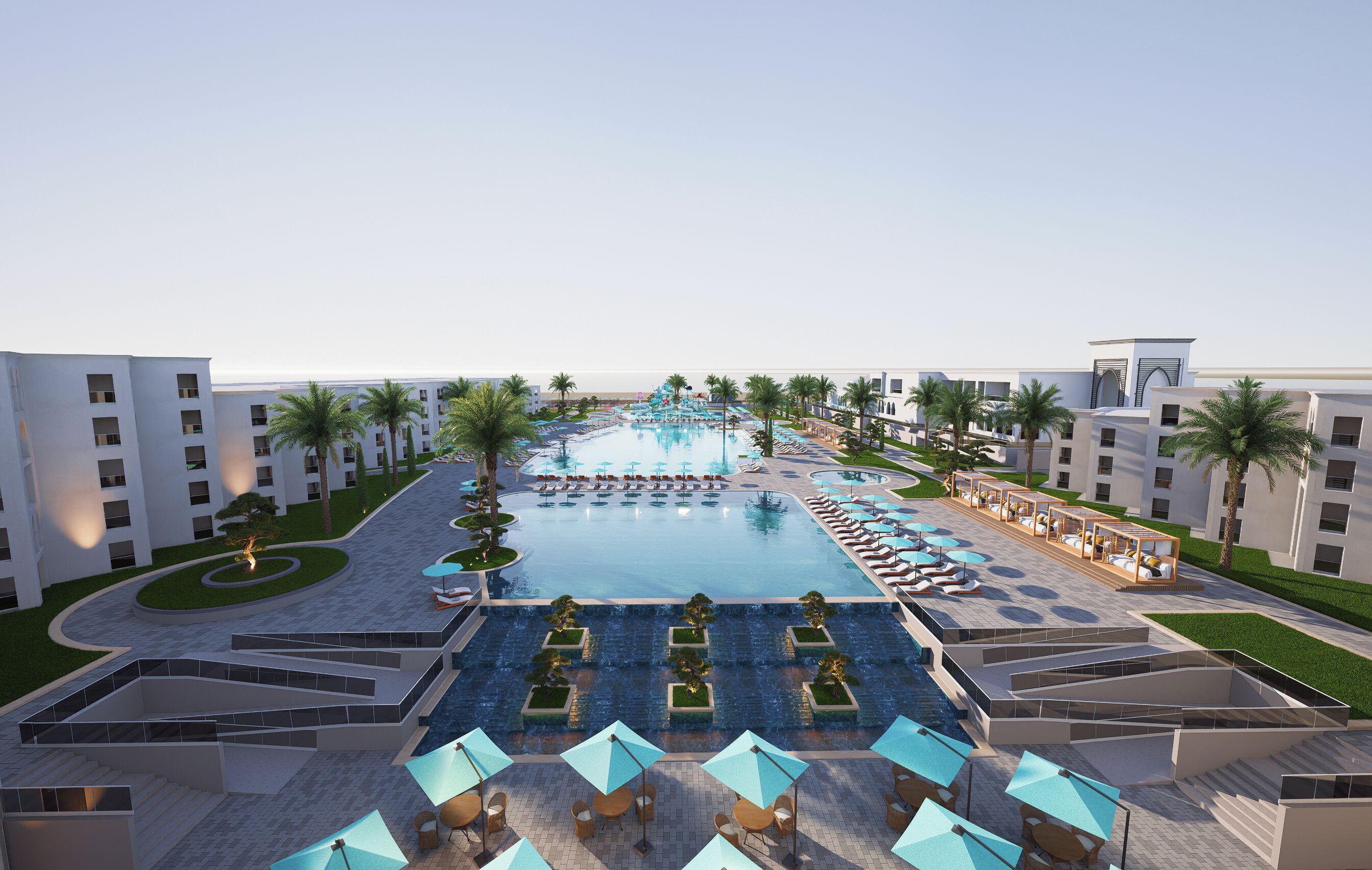 Indoor pool, 2 outdoor pools