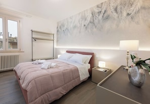1 chambre, bureau, fer et planche à repasser, lit parapluie
