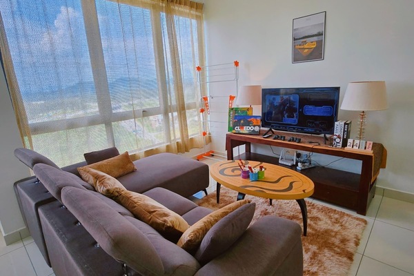 Comfort Apartment, City View | Living area