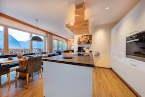 Fridge, oven, stovetop, dishwasher
