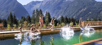 Chalet avec piscine partagée