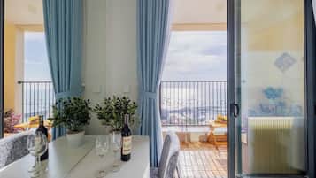 Deluxe Apartment, Balcony, Beach View | Terrace/patio