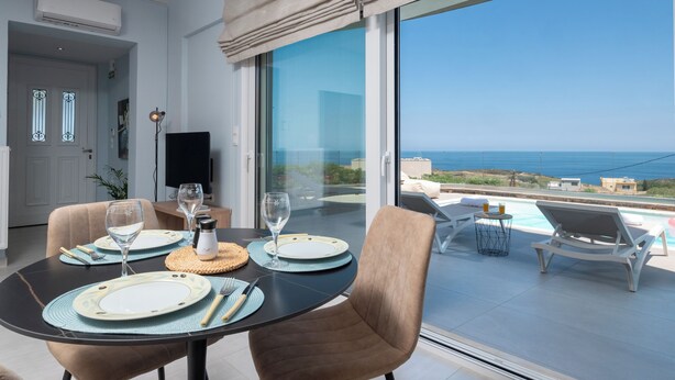 Dining - La Mer de Crete Suite private pool & sea view (Agia Pelagia)