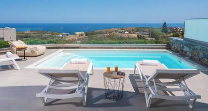 La Mer de Crete Suite private pool & sea view