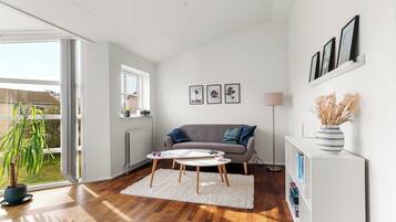 Smart TV, books, stereo