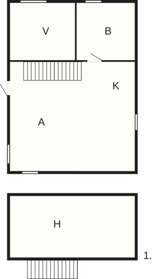 Rumah Mewah, 3 kamar tidur | Denah