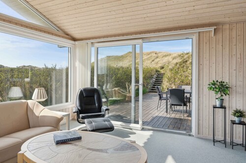 Front row to the North Sea in modern house