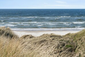 På stranden