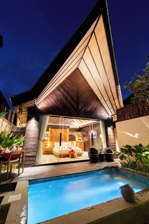 A heated pool