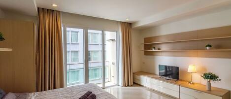 1 室のベッドルーム、アイロン / アイロン台、インターネット