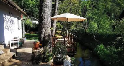 fairy tale cottage on water stream, 30 minutes from South Prague
