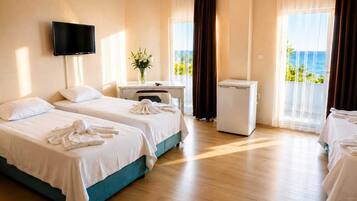 Ropa de cama de alta calidad, minibar y sistema de insonorización