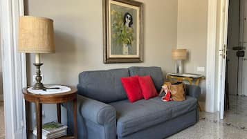 Appartement, vue mer | Coin séjour