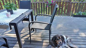 Huis, 1 slaapkamer, balkon | Terras