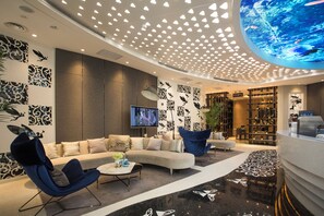 Sitteområde i lobbyen