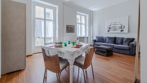 Dining - GuestHost - Charming apartment of about 85 sqm, able to accommodate 4 people, located on the second floor of a period building with elevator (NOT suitable for disabled people).The property is located in the Crocetta district, just 5 minutes walk from the (Turin)