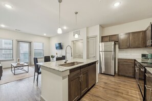 Fridge, microwave, oven, stovetop - Chisholm Trace 1022 I Spacious 2 Bed 2 Bath (Cleburne)