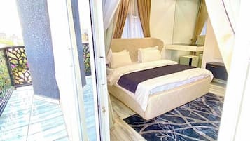 Economy-Zimmer, Balkon, Stadtblick | Balkon