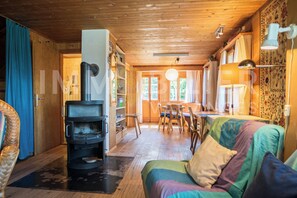 TV, fireplace, DVD player