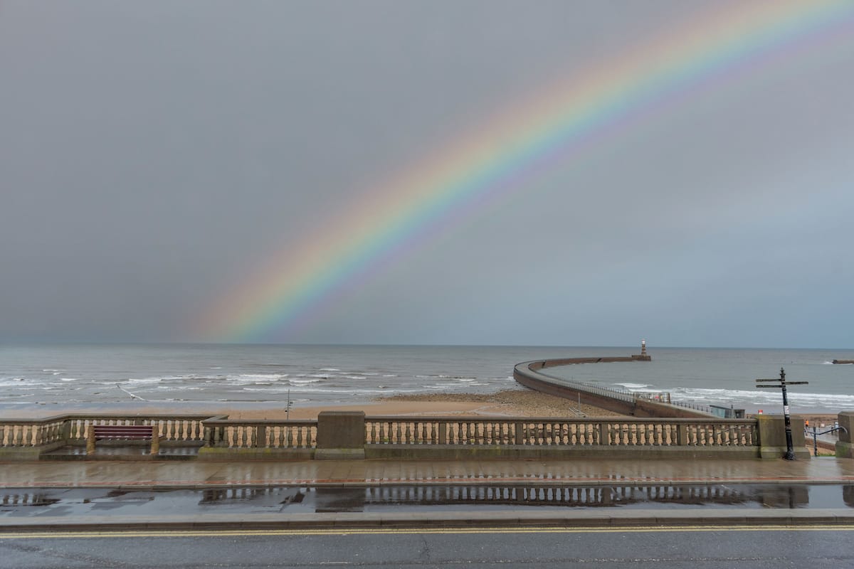 Uitzicht op strand/zee