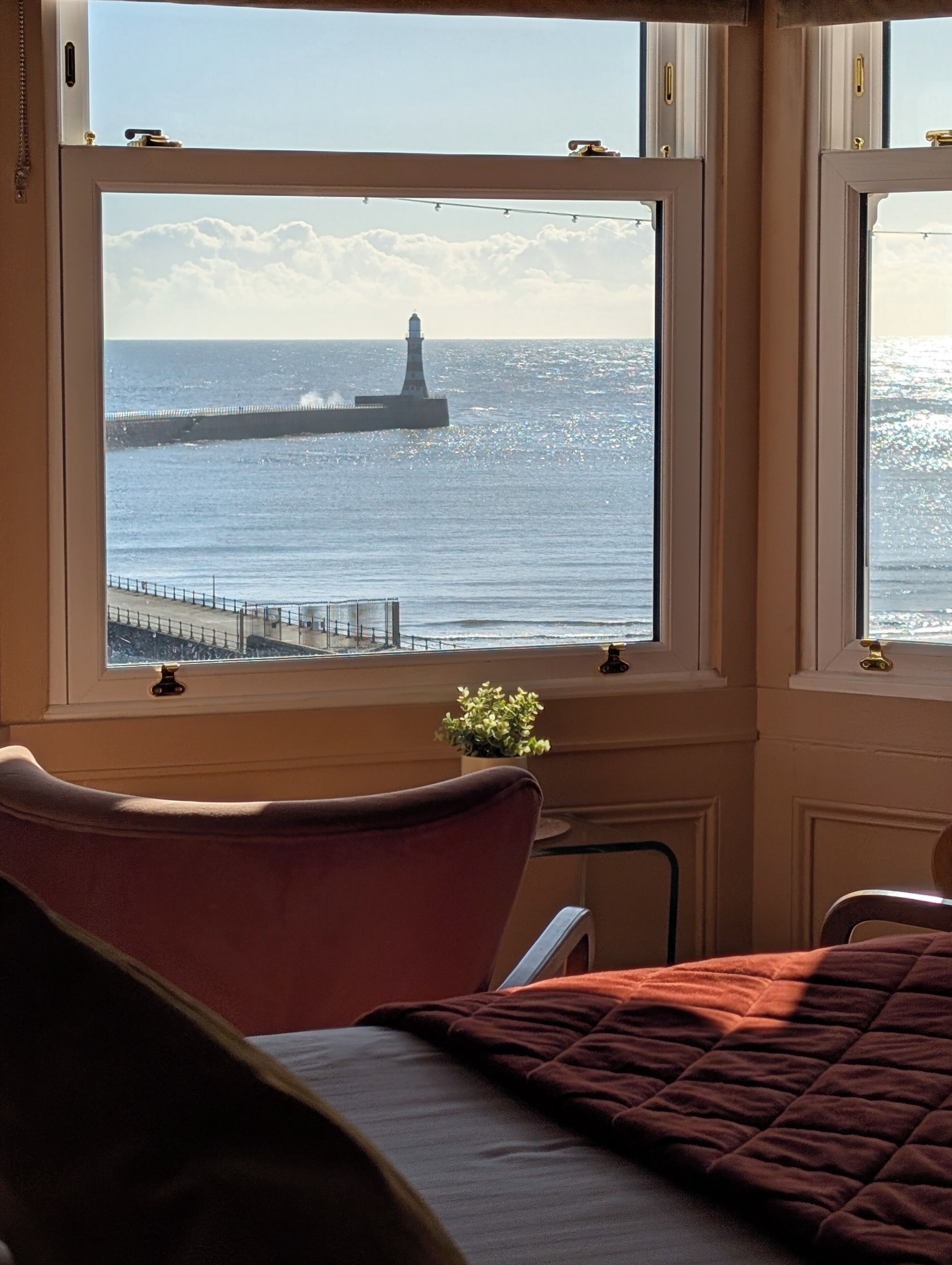 Habitación doble superior, vista al mar | Sábanas de algodón egipcio y ropa de cama de alta calidad 