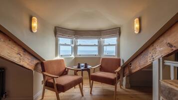 Superior-Suite, Meerblick | Bettwäsche aus ägyptischer Baumwolle, hochwertige Bettwaren