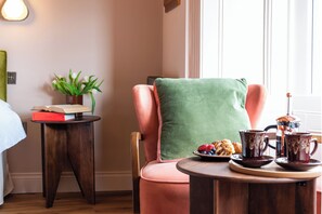 Superior-Doppelzimmer, Meerblick | 1 Schlafzimmer, Bettwäsche aus ägyptischer Baumwolle