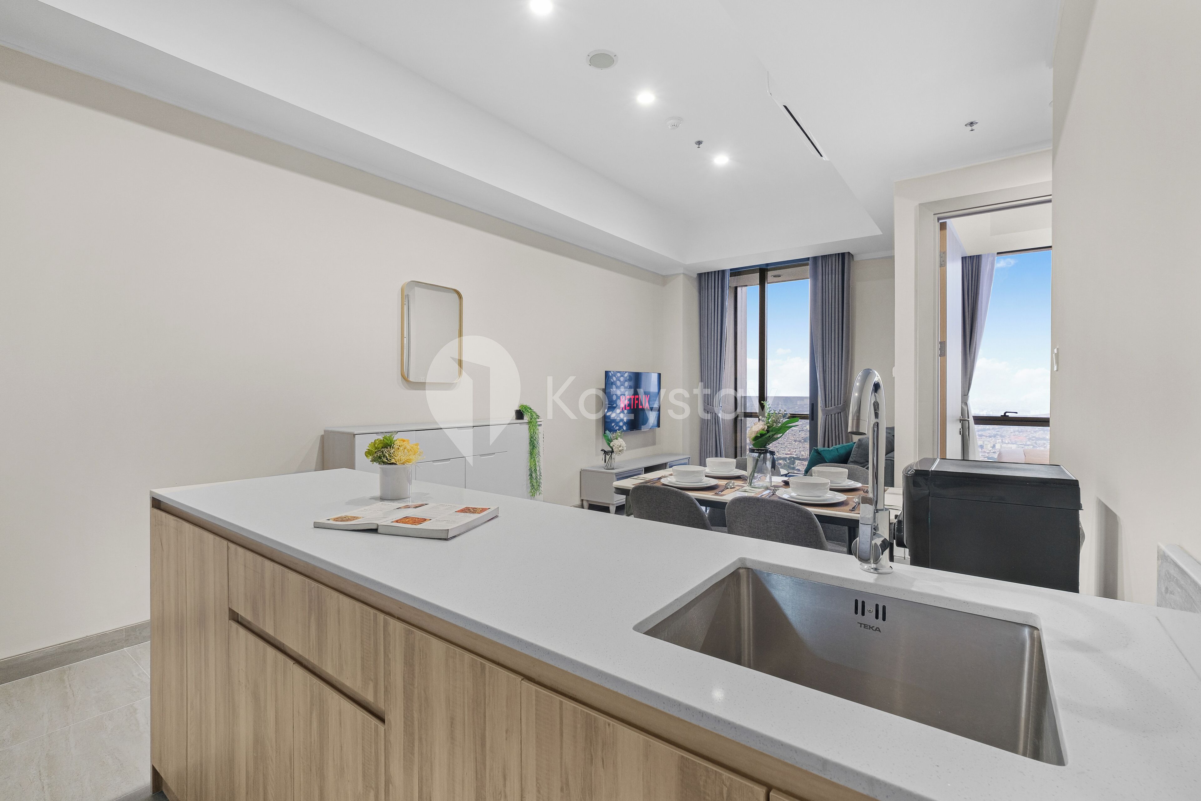 Apartment, 2 Bedrooms, City View | Private kitchen