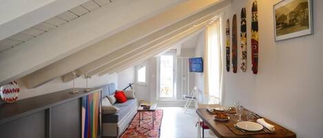 Appartement, vue mer | Coin séjour