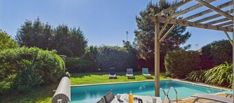 Piscina climatizada, 750 m playa, 4 adultos - 4 niños