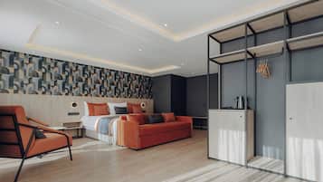 Minibar, blackout curtains, soundproofing, iron/ironing board