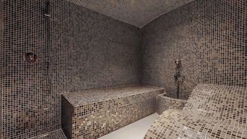 Sauna, steam room, massages