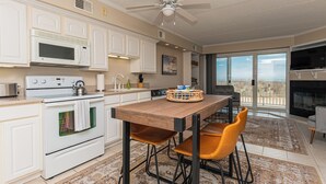 Coffee/tea maker, fridge, microwave, toaster - Oceanfront One Bedroom Condo (Ocean City)