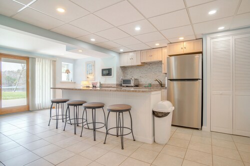 Patio + Pond View: Serene Cape Cod Escape