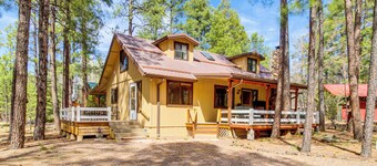 Game Room + Fireplace! Family Retreat in Pinetop