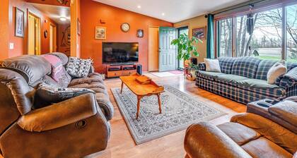 Furnished Deck w/ Forested Views: Manawa Home!