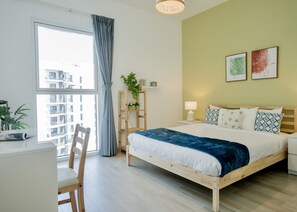 1 bedroom, in-room safe, iron/ironing board, free WiFi