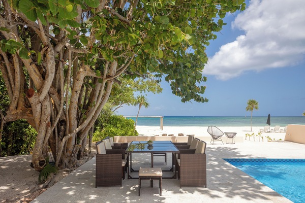 Private beach, white sand