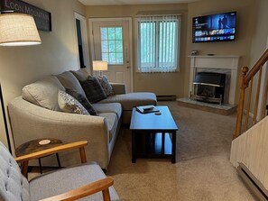 TV, fireplace, DVD player