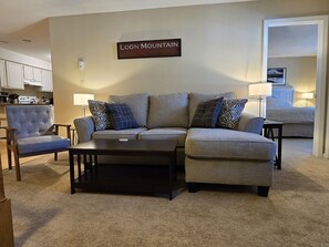 TV, fireplace, DVD player