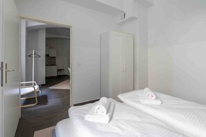 1 bedroom, iron/ironing board, travel crib, WiFi