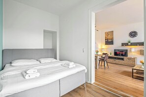 1 室のベッドルーム、アイロン / アイロン台、WiFi、ベッドシーツ