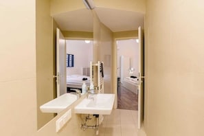 Shower, hair dryer